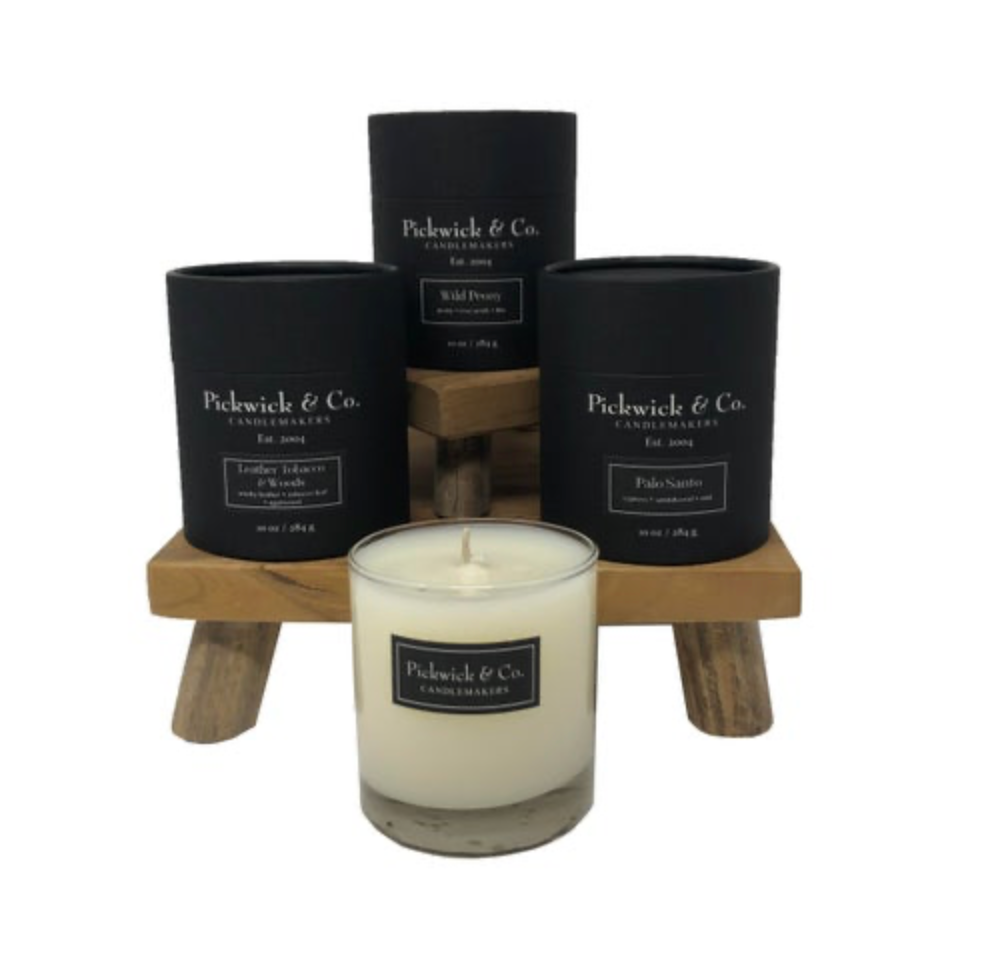 Collection of Pidwick & Co candles on a white background
