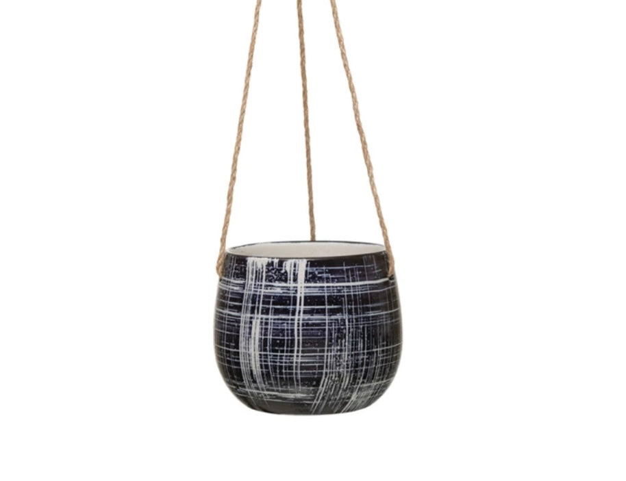 Denim Hanging Planter