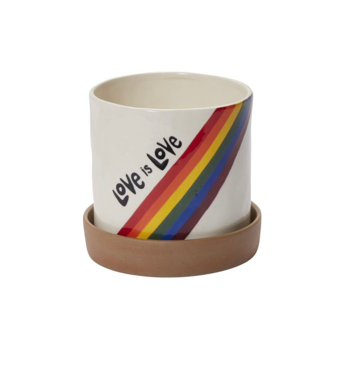 Love is Love Pot and Saucer
