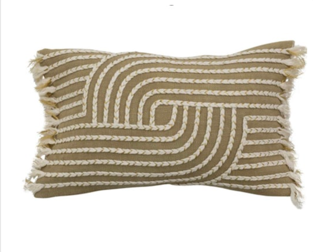 Braided Tassel Pillow