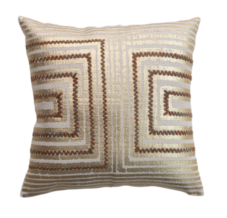 Gold Foil Pillow