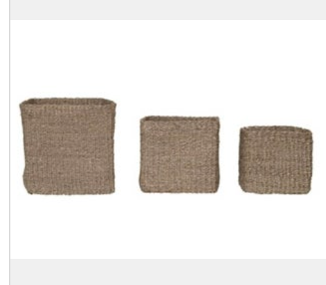Cube Seagrass Basket