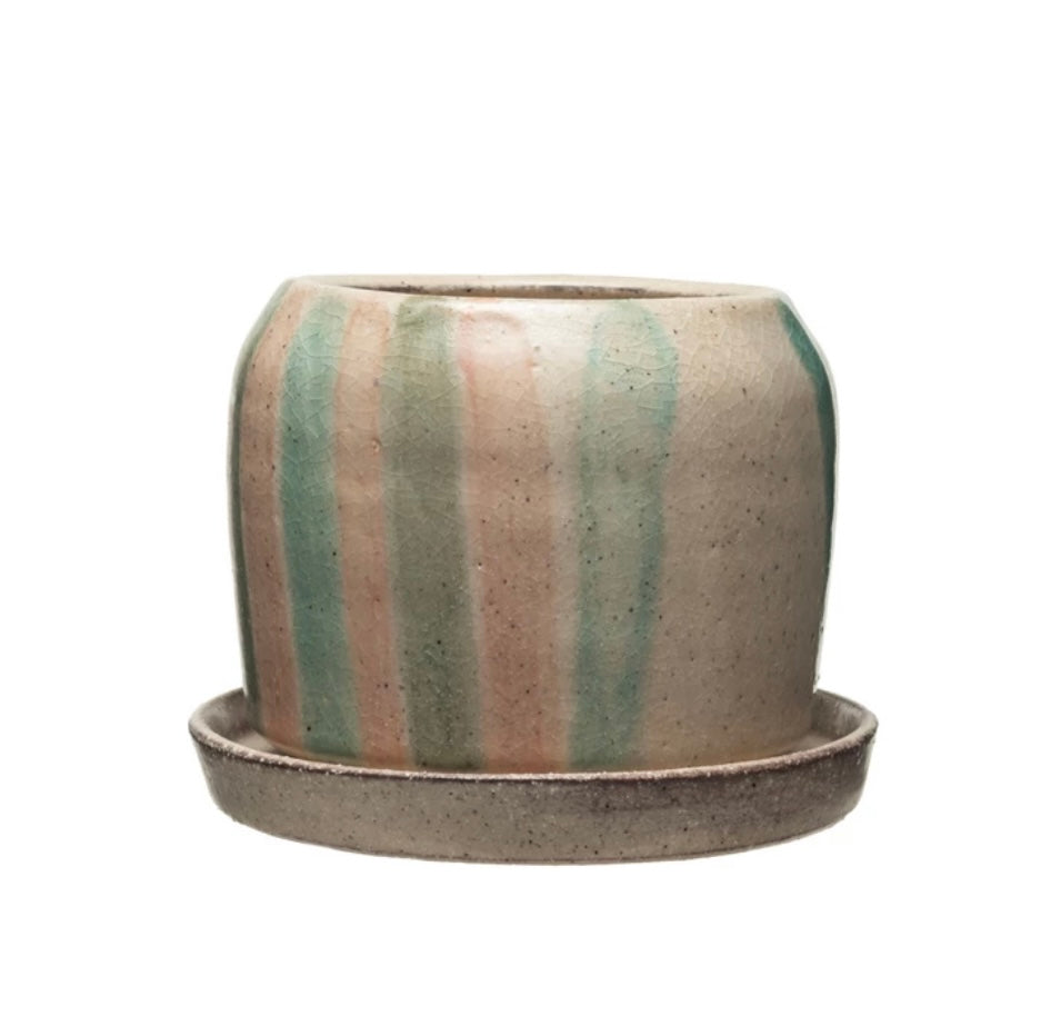 Mineral Pot and Saucer